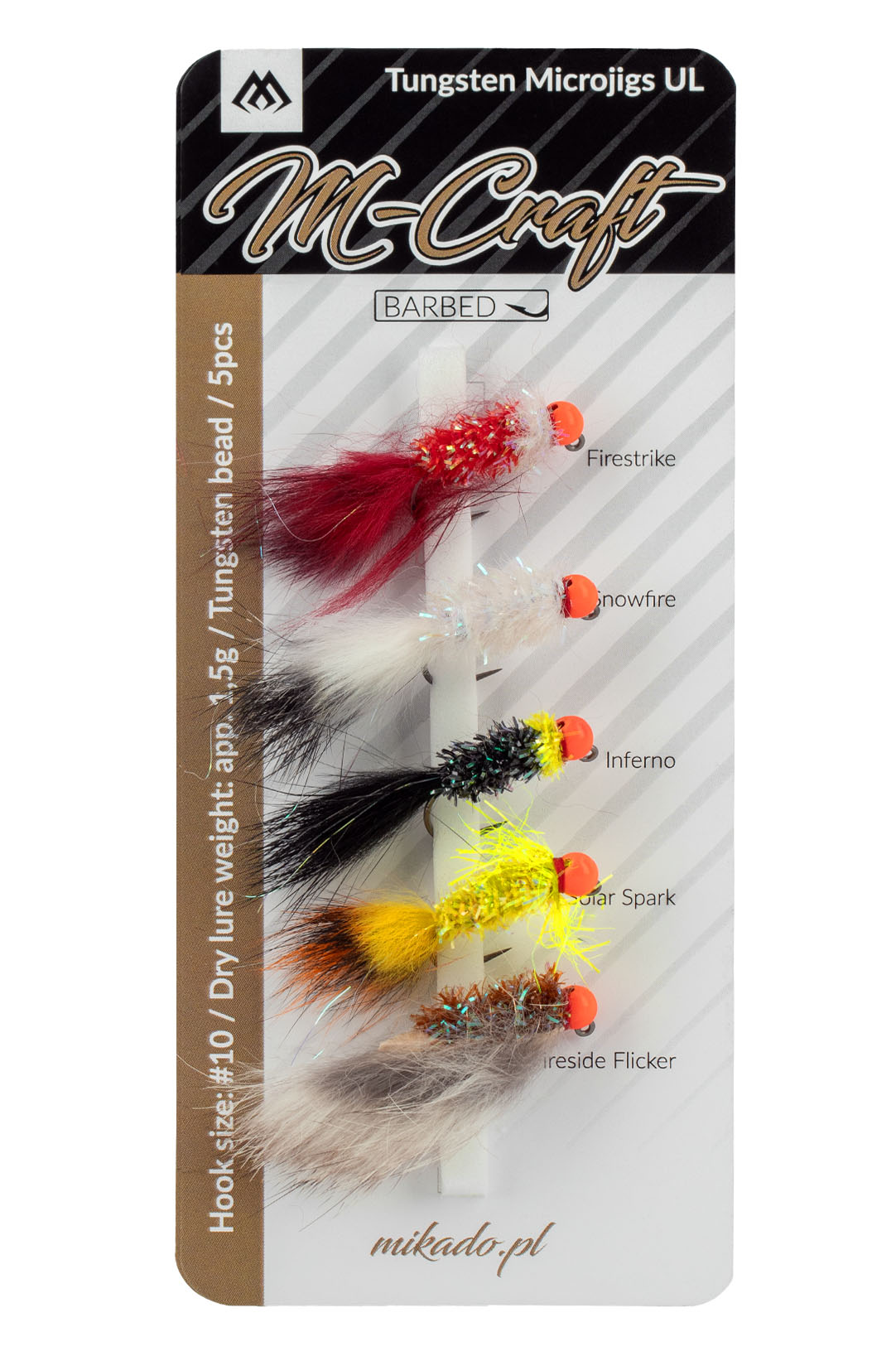 Mikado Tungsten Microjigs UL 5tk 1.5g/#10