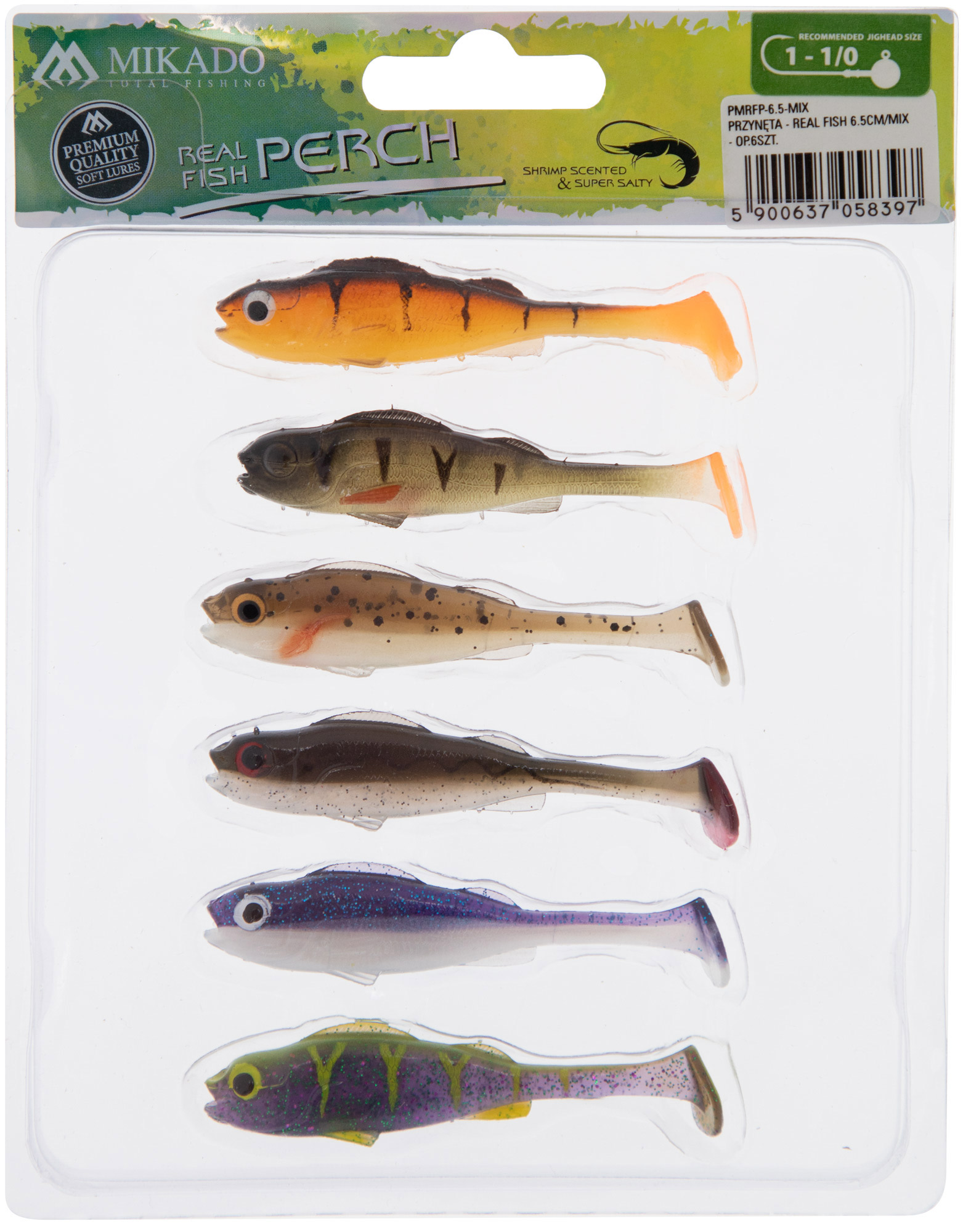 Mikado Real Fish Perch 6.5cm MIX (6tk)