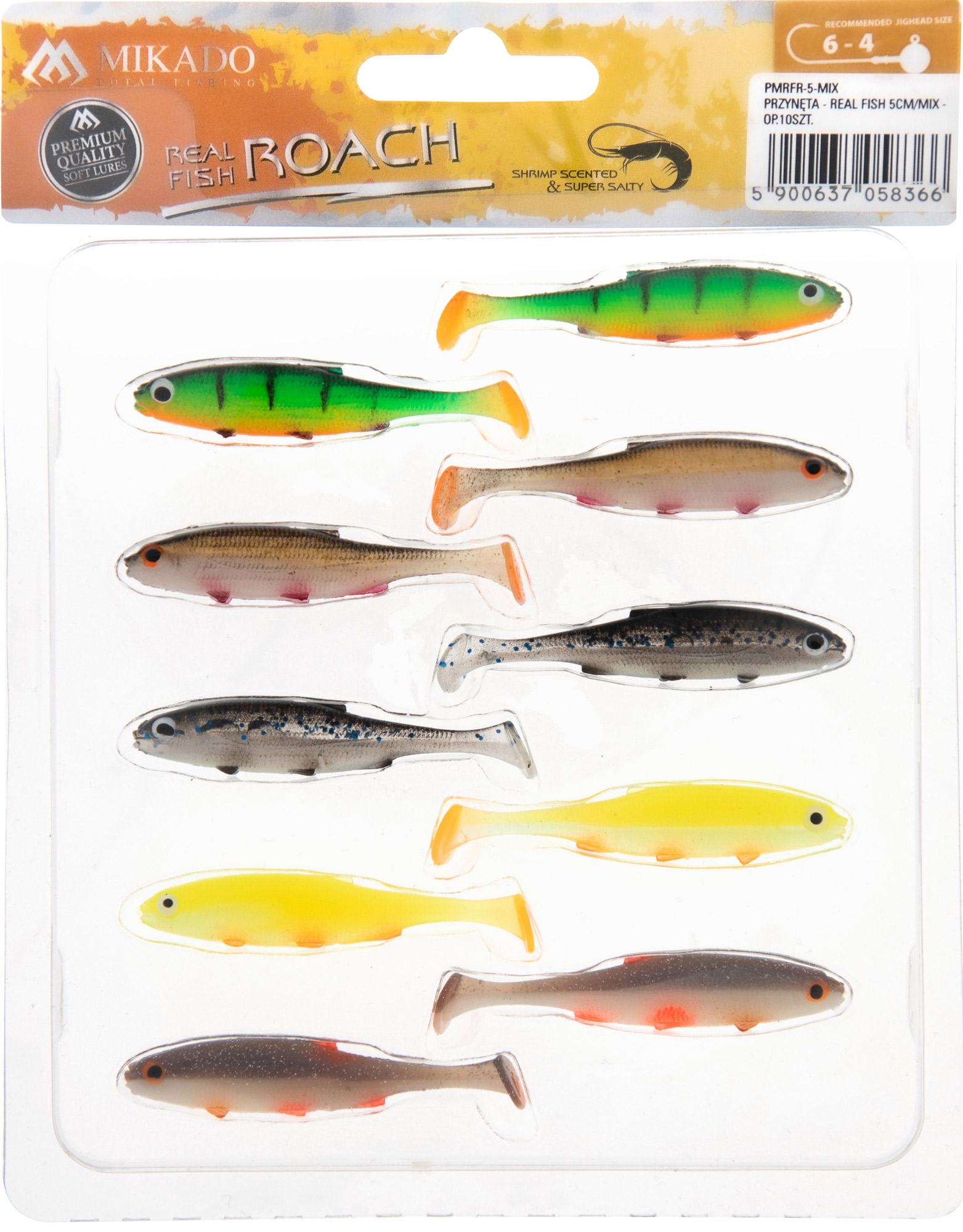 Mikado Real Fish Roach MIX 5cm (10tk) Mikado Real Fish Roach MIX 5cm (10tk)