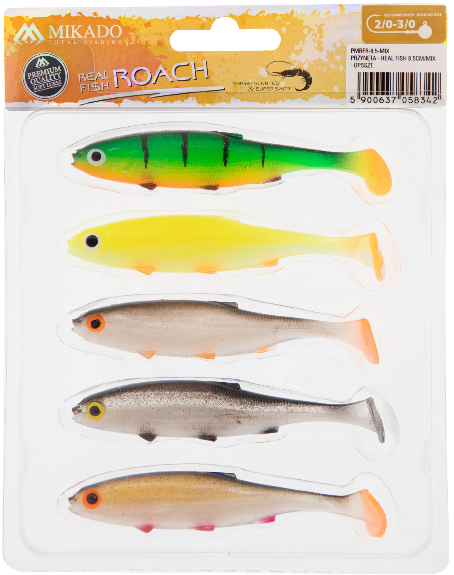 Mikado Real Fish Roach MIX 8.5cm (5tk)