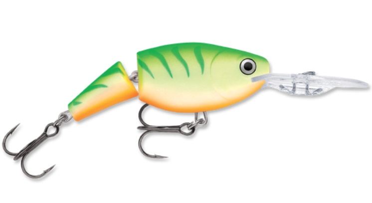 Rapala Jointed Shad Rap Green Tiger UV 5cm/8g JSR05 GTU Rapala Jointed Shad Rap Green Tiger UV 5cm/8g JSR05 GTU