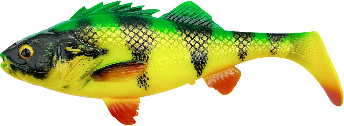 Savage Gear 4D Perch Shad rubber 17.5cm / 68g - FIRETIGER 73962
