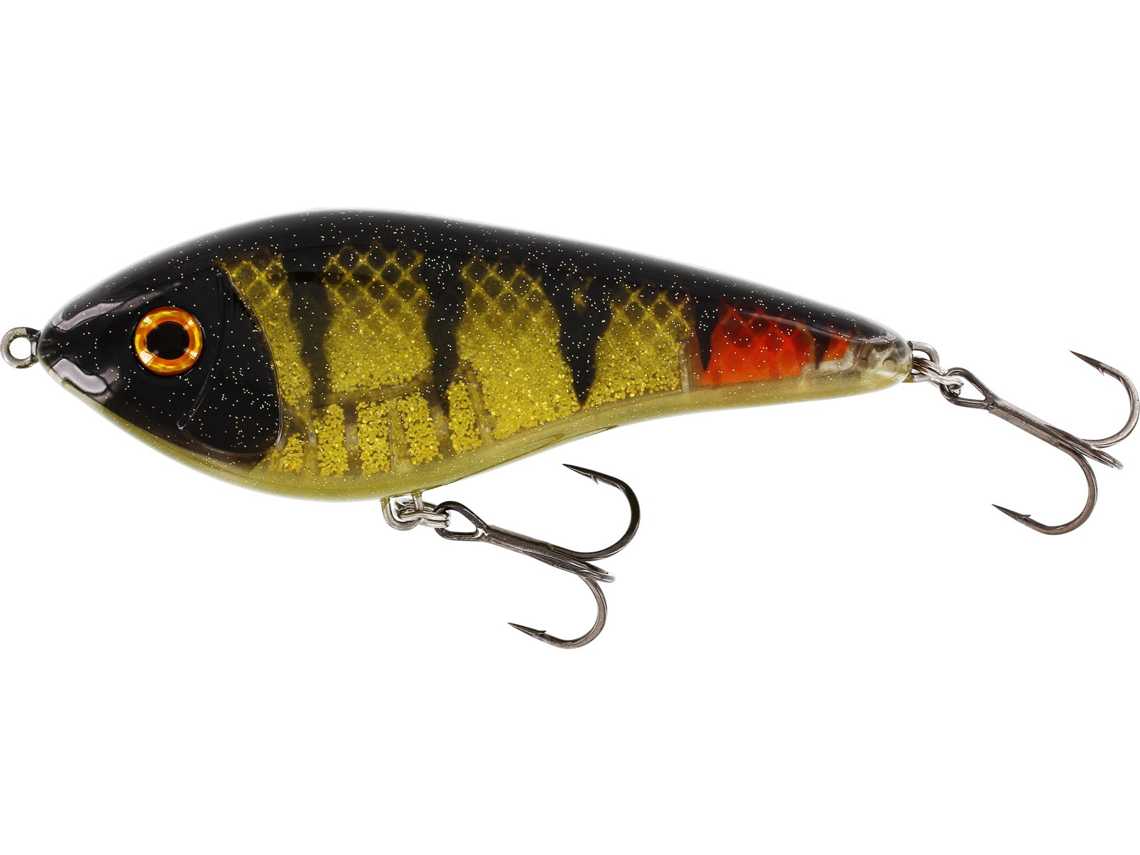 Westin Jerk Swim 10cm/34g Sinking 3D Oliveoil Perch