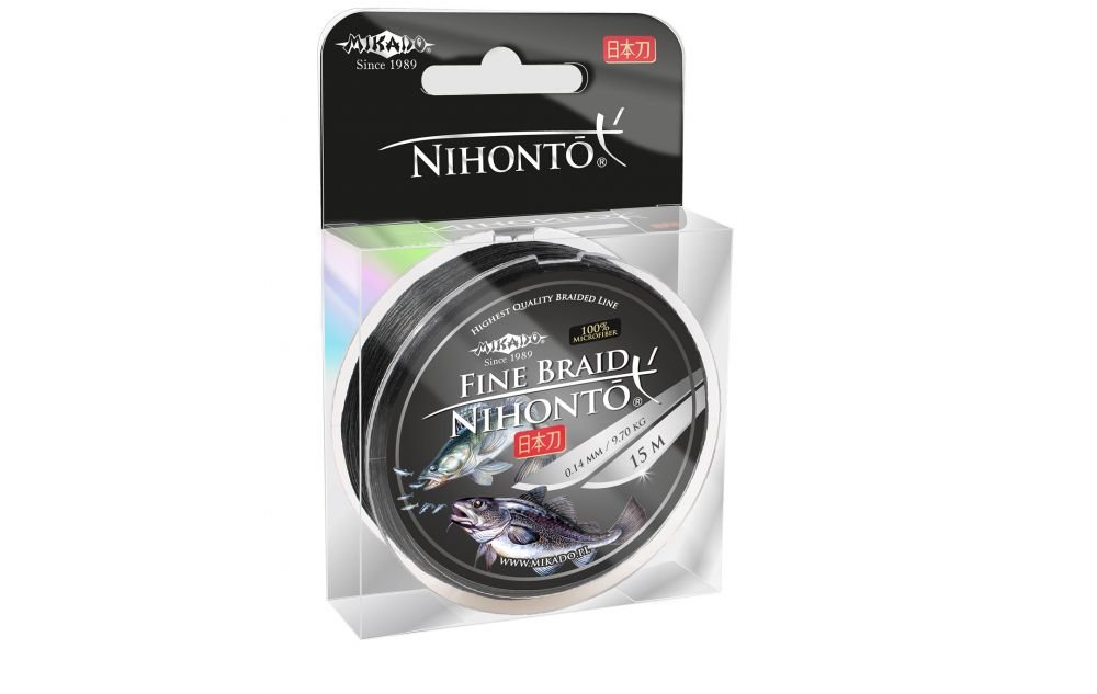 Mikado Nihonto Fine Braid Black 150m 0.14mm/9.70kg