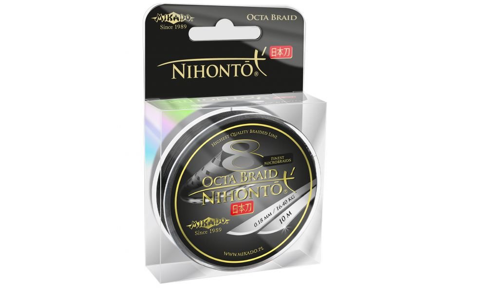 Mikado Nihonto Octa Braid Black 150m 0.14mm/10.15kg