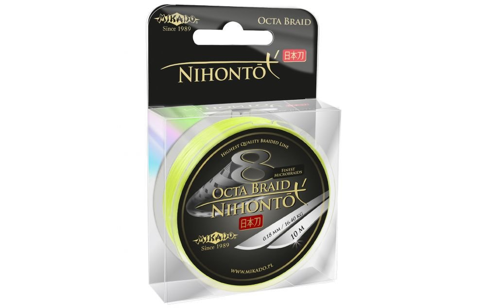 Mikado Nihonto Octa Braid Fluo 150m 0.18mm/16.40kg