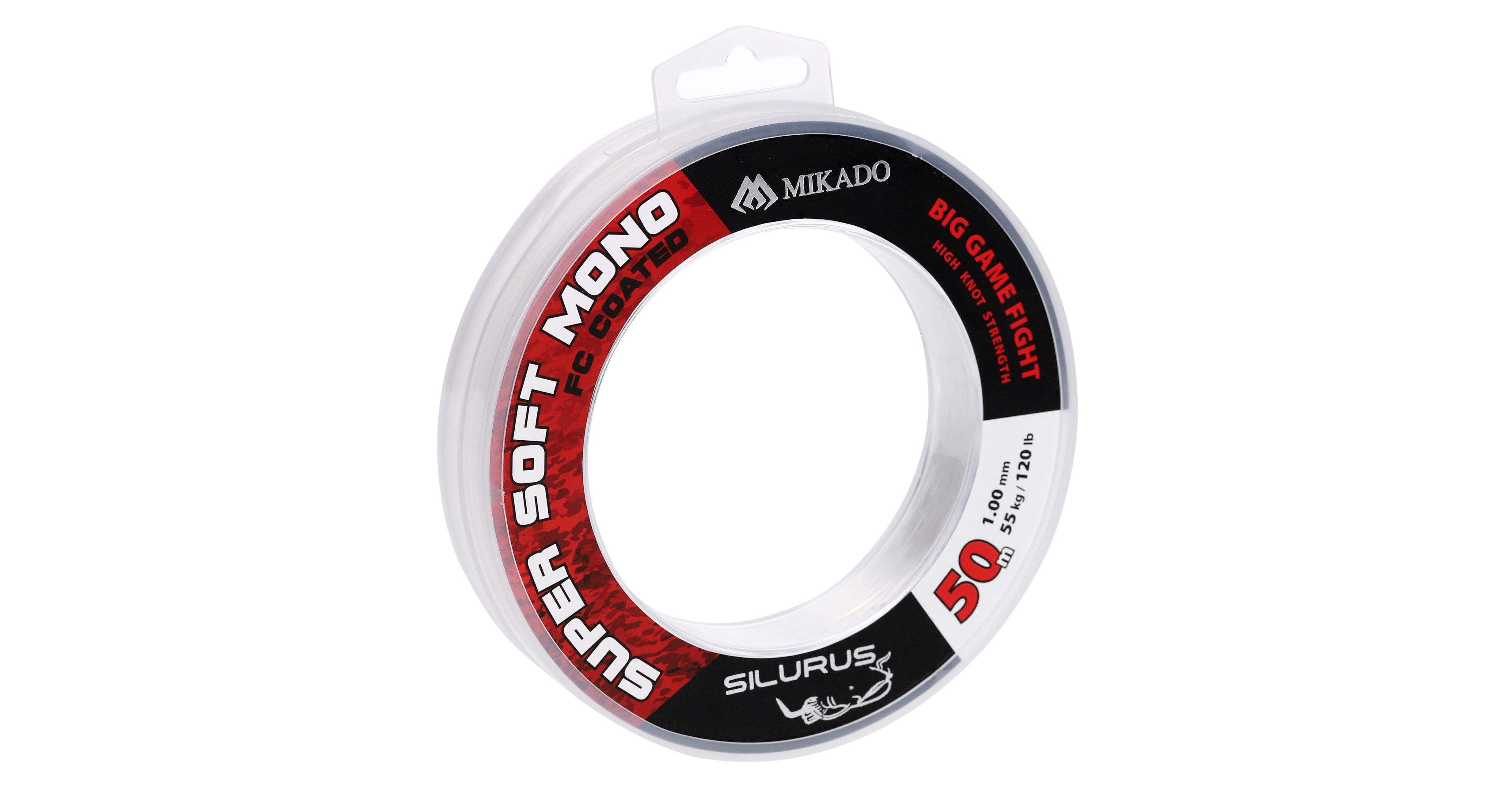 Mikado Super Soft Mono Fluorcarbon Coated Leader Trossimaterjal 1.30mm/78kg 50m