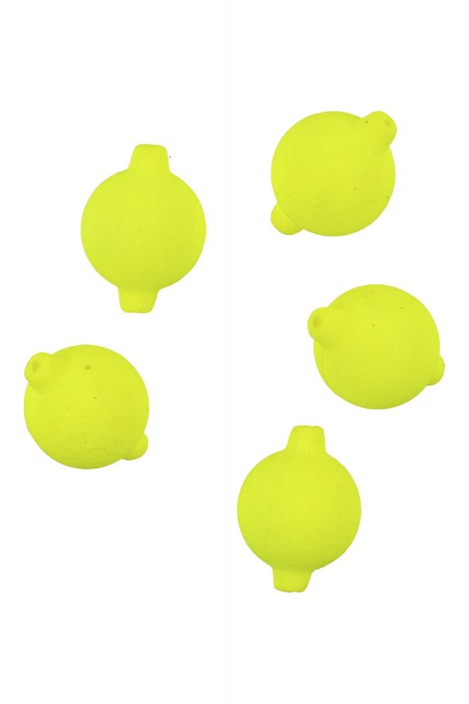 Mikado Float Beads Kork Pärlid Dia. 10mm Fluo Yellow/Kollane 5pcs