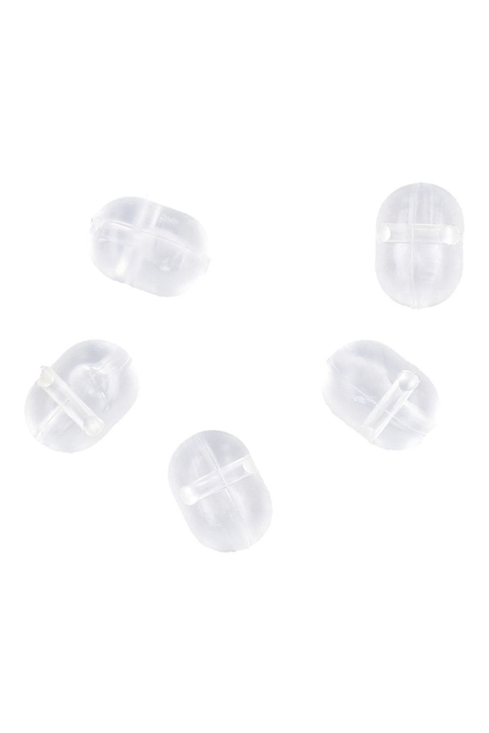 Mikado Cros Bead / Risti pärl 4x6mm 10pcs Clear