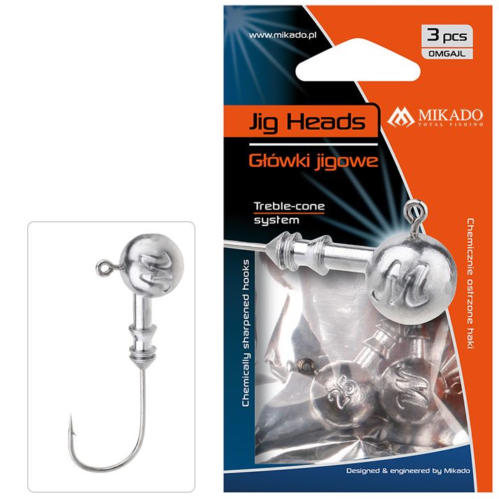 Mikado Aberdeen Jig Heads 3.pcs 20g size: 5/0