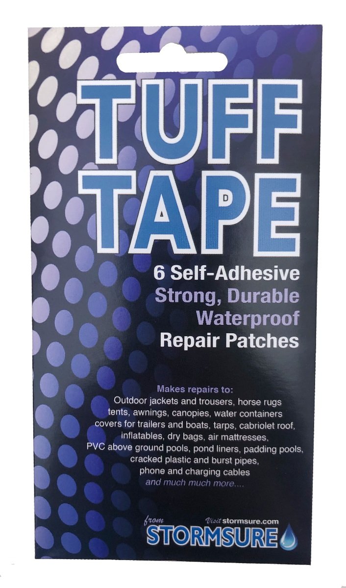 Stormsure TUFF Tape Assorted Self Adhesive Patch Set 6-Pack, waterproof and airtight