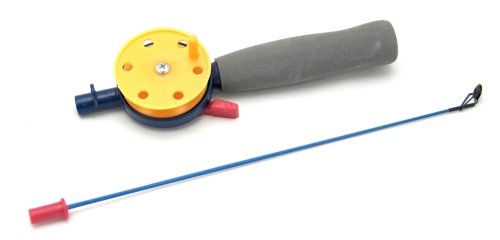 Taliritv / Winter rod AKARA HFB-4F with neoprene handle (44 cm, reel diam. 55 mm, yellow) 2tk