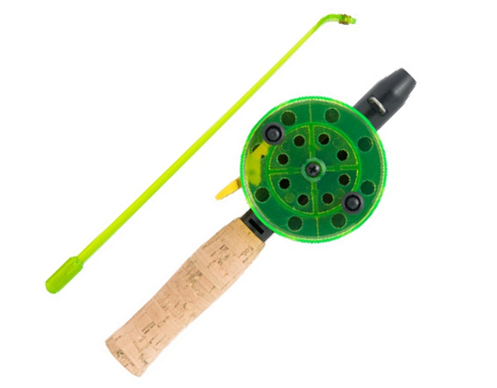 Winter Rod AKARA JL1002 PR with cork handle (42 cm, reel diam. 75 mm, Green) 1808002A