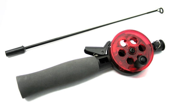 Taliritv / Winter rod AKARA JL1004 with neoprene handle (44cm, reel diam. 75mm, red) 1808004