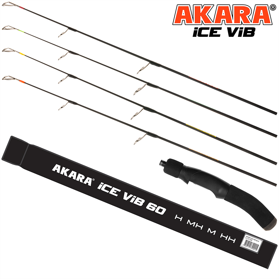 Taliritv AKARA Ice VIB 60cm 4x whips: M, MH, H, HH 10-60g (66g)