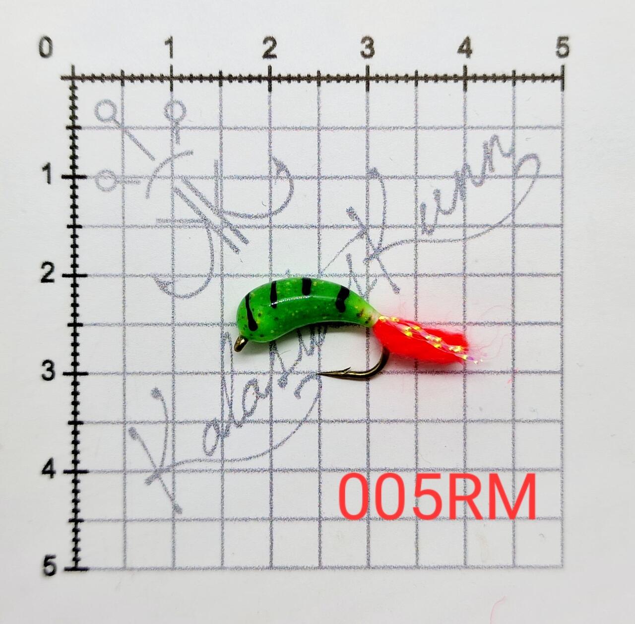 Muska KALASTUSKUNN (UV-värvid) 005RMG (Helendav)