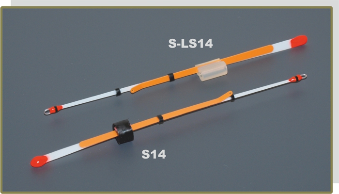 Nooguti / Quiver tip AKARA S-LS 14S lavsan (silicone fixation, 140 mm, rigidness: 0,35, load: 0,40 - 1,80g,)