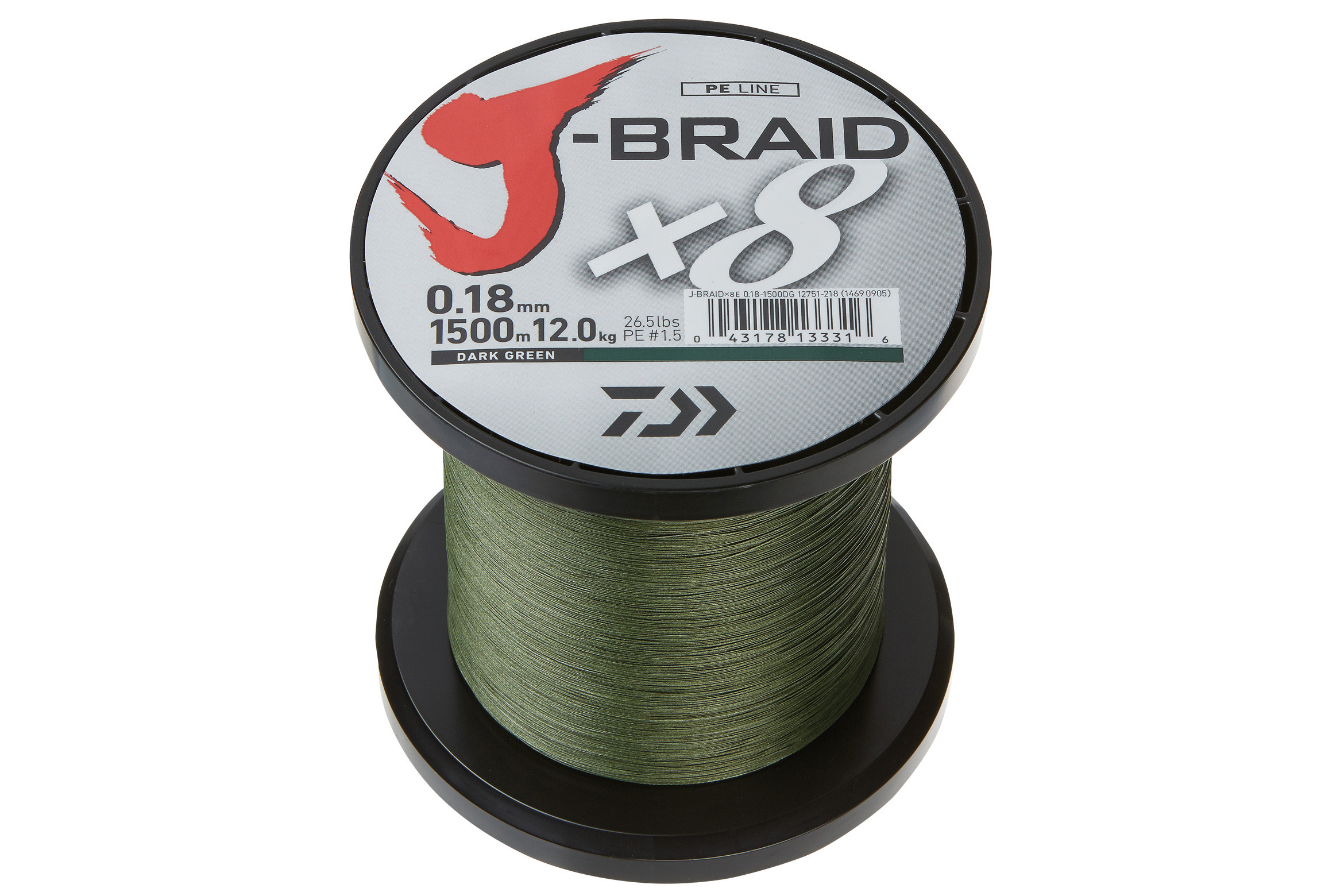 Daiwa J-Braid X8 Dark Green 150m 0.22mm/17.0kg