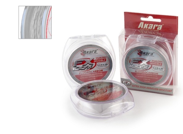 Akara FX100% Fluorocarbon 30m 0.29mm/6.40kg