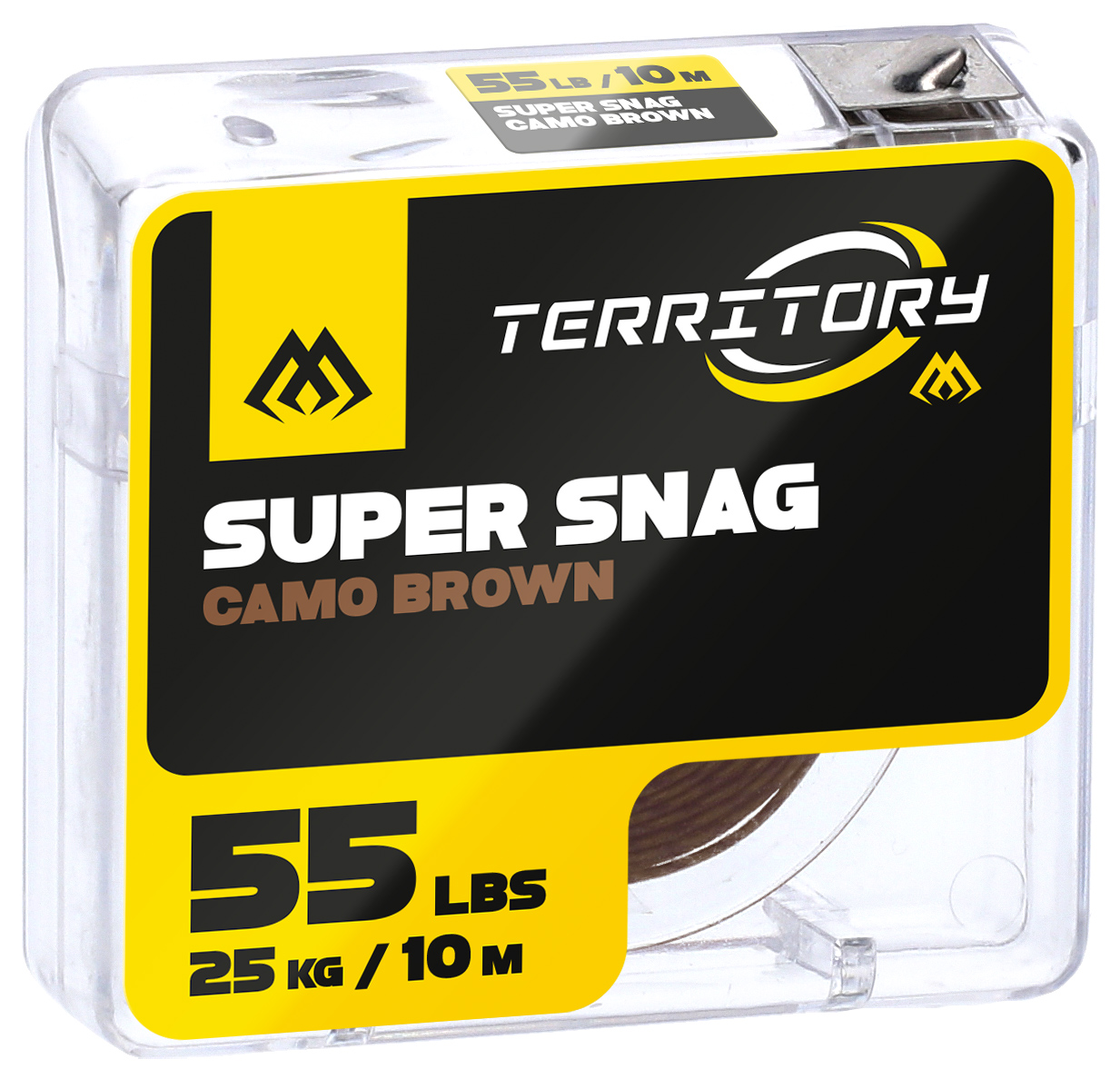 Mikado Heavy Coated Braid Hooklink Super Snag Camo Brown 65lbs/30kg/10m