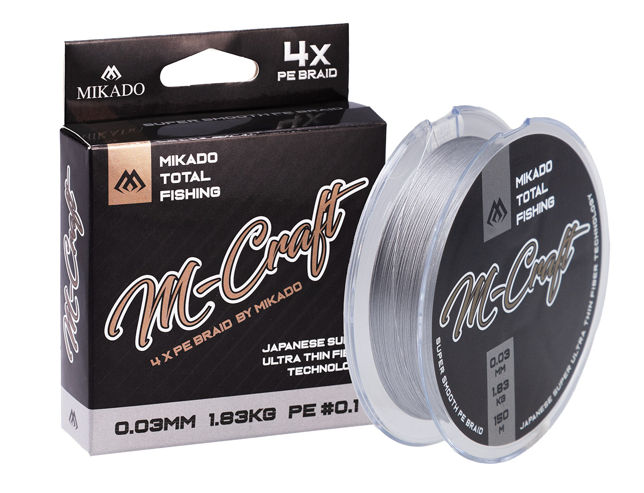 Mikado M-Craft Braid STEEL GRAY 150m 0.08mm/4.51kg