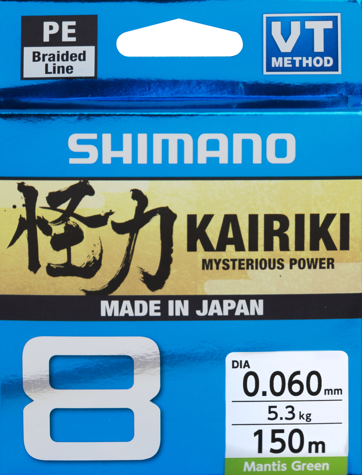 Shimano KAIRIKI VT 8 Mantis Green 0.280mm 150m/29.3kg Made In Japan