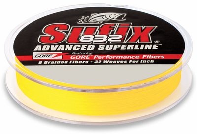 Sufix 832 Hi-Vis Yellow 0.15mm 120m/9.2kg