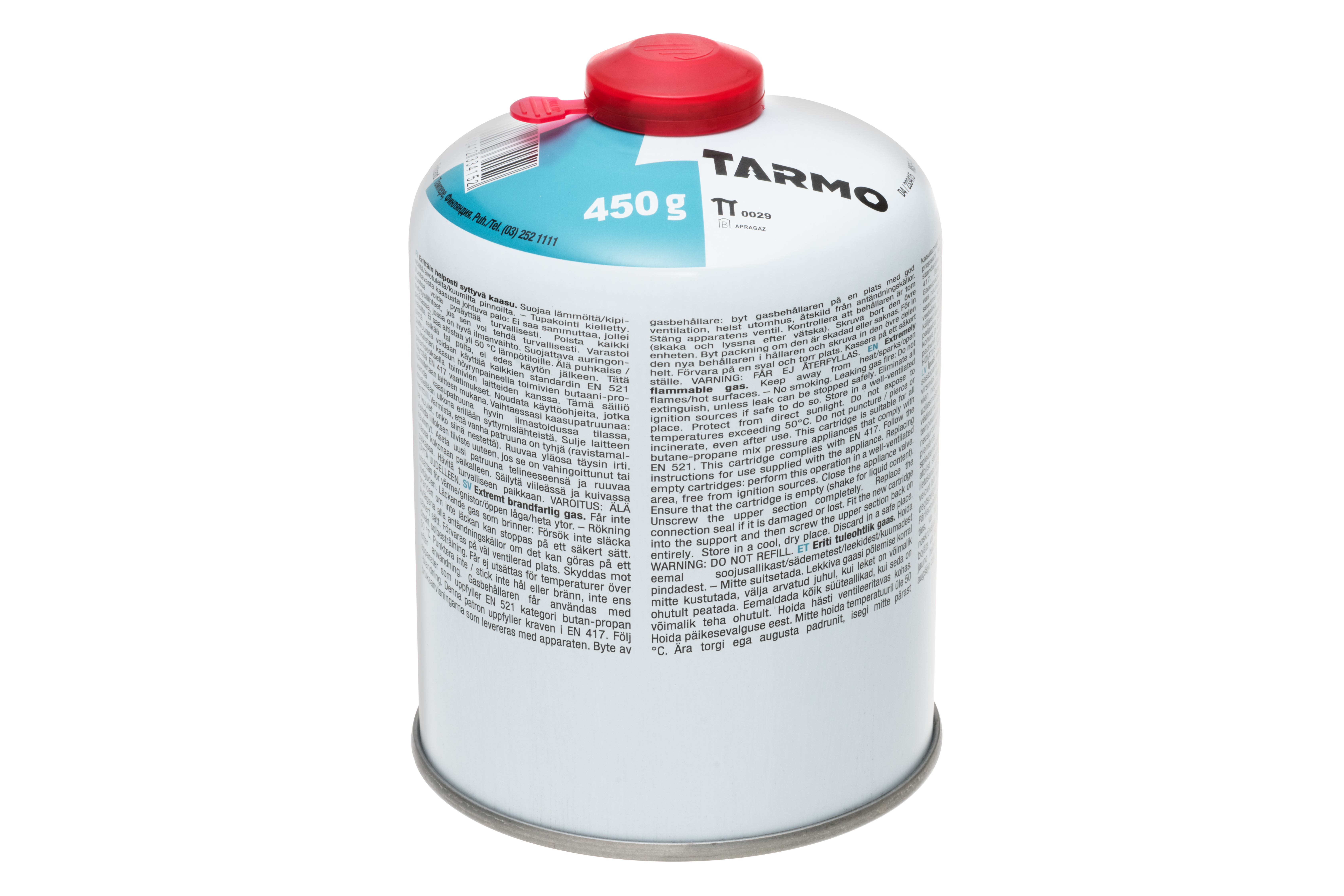 Tarmo Gaasiballoon 450g Vindiga