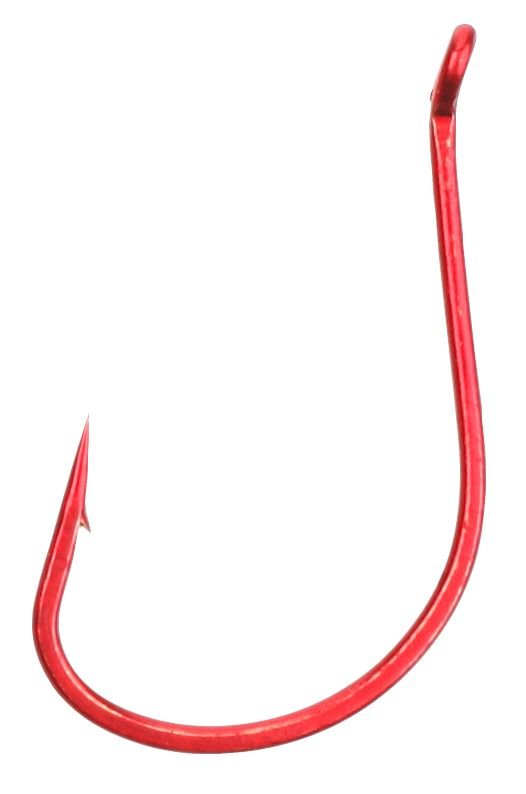 Mikado Hook Sensual Keiryu W/Ring Red size 4 10tk