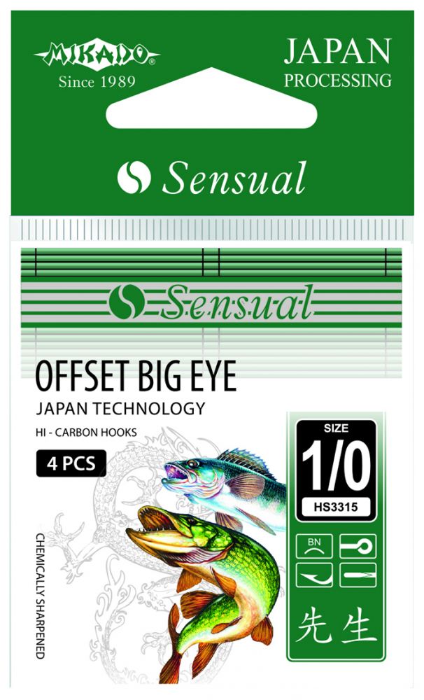 Mikado Hook Sensual Offset Big Eye size 2 5tk