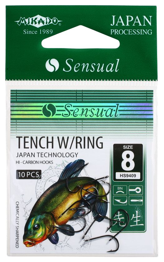 Mikado Hook Sensual Tench W/Ring size 4 10tk