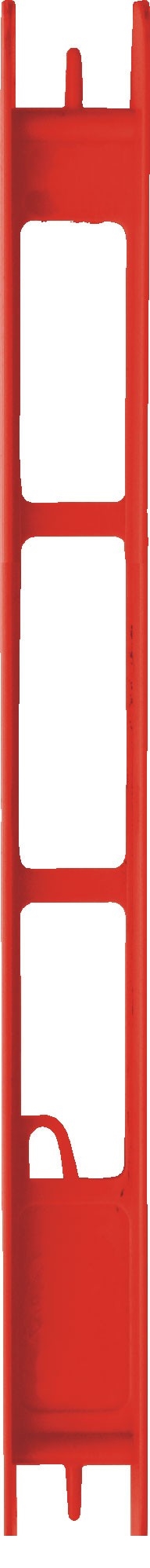 Traper haspel 190x16mm punane