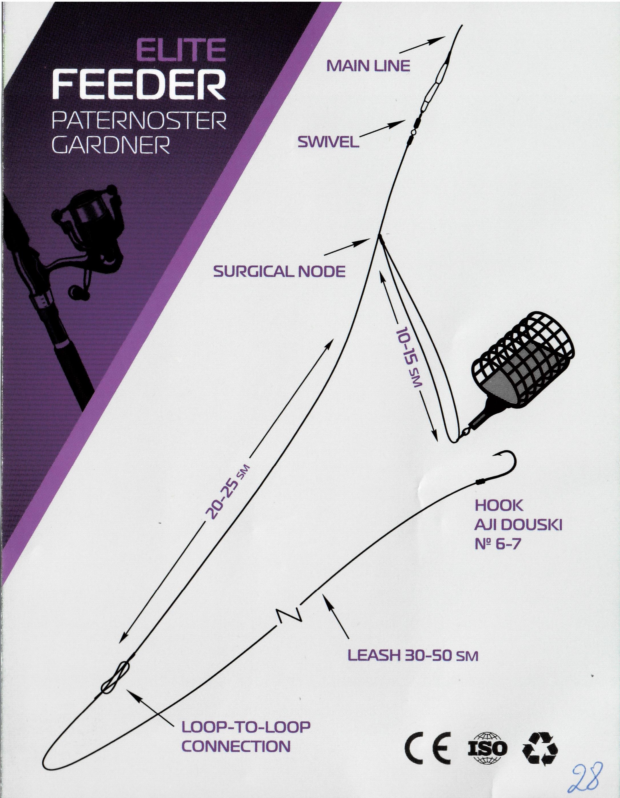 Fishing Rig Feeder Paternoster Gardner 50g OF14072
