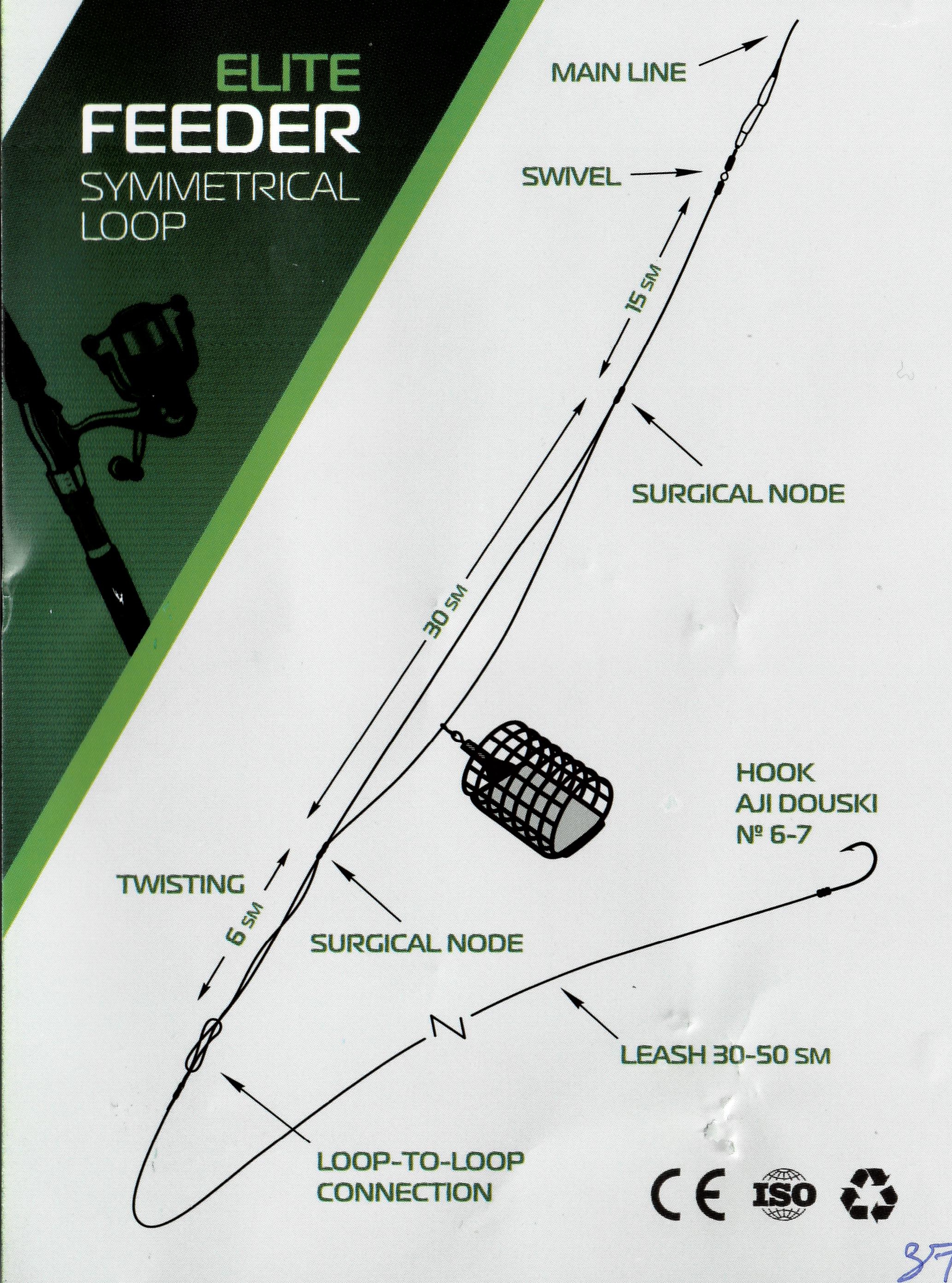 Fishing Rig Feeder Symmetrical Loop 30g OF14058