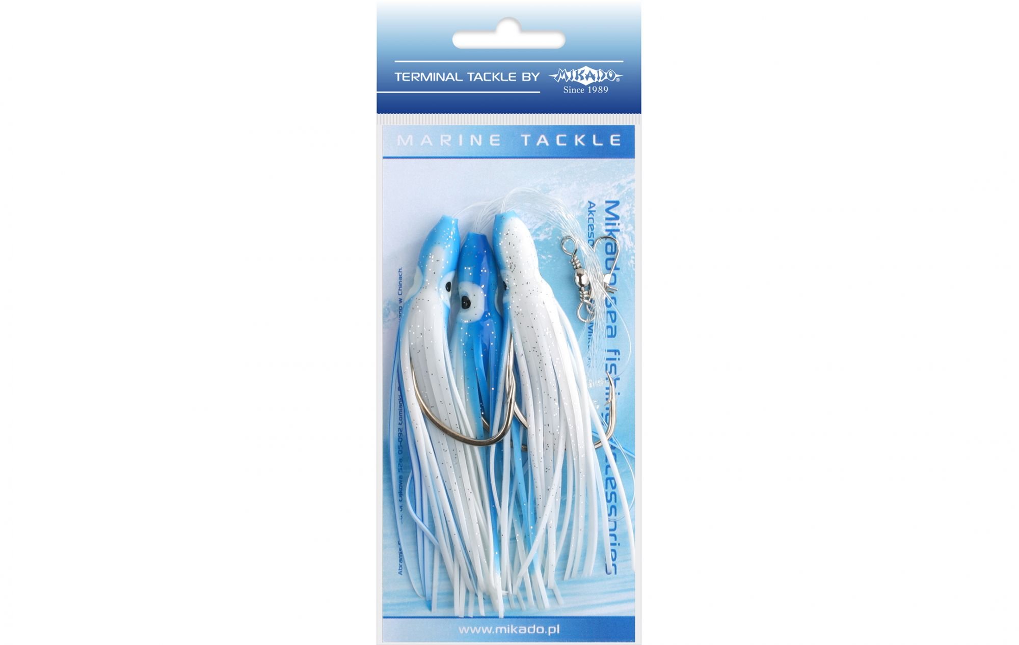 Mikado Octopus Rig 10cm 3x 7/0 (Blue/White)