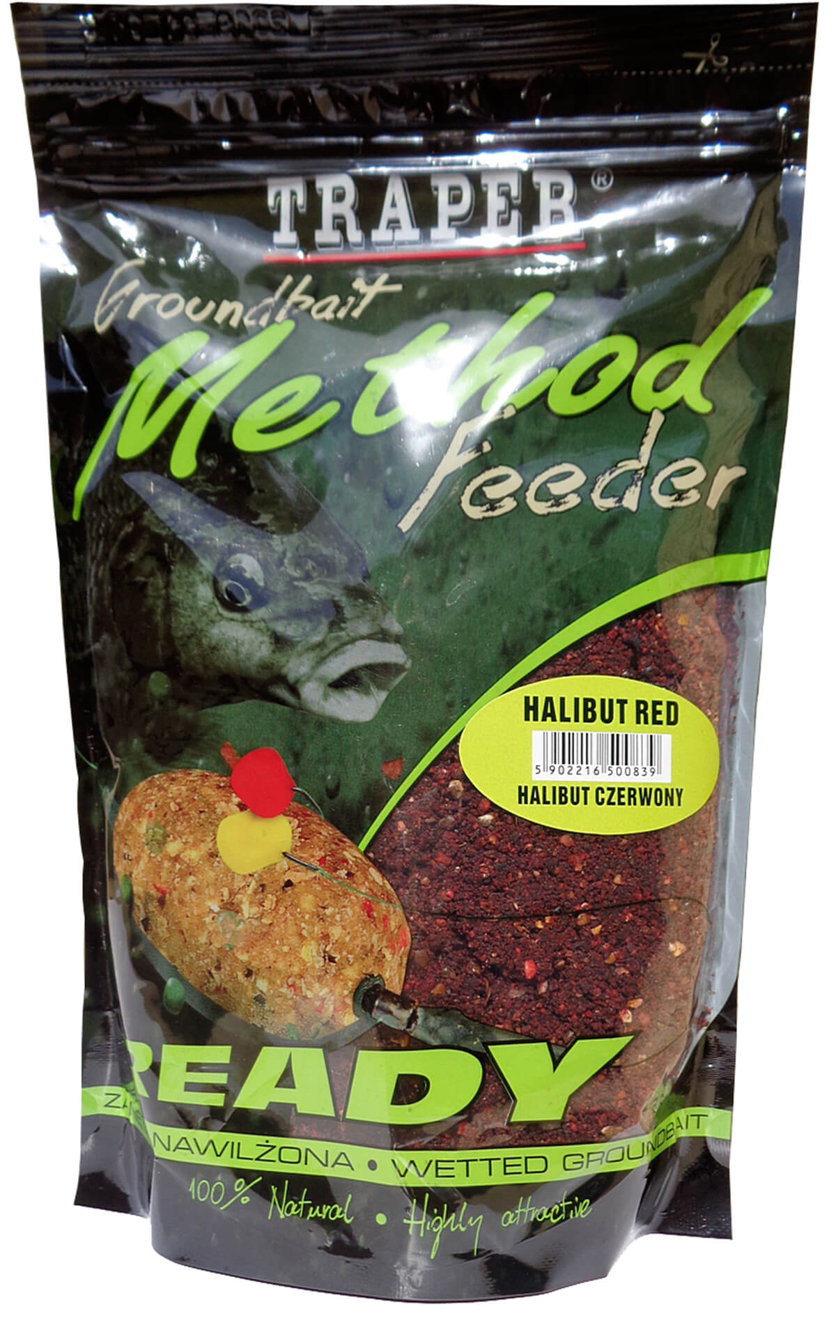 Traper Method Feeder Ready Halibut Red 750g Traper Method Feeder Ready Halibut Red 750g