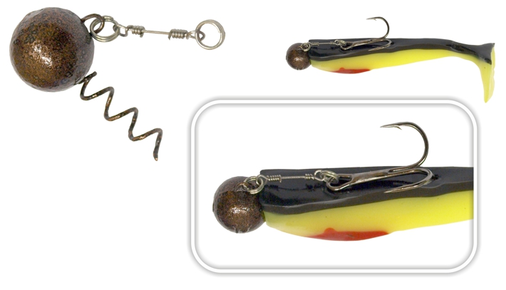 Sport sinker «Cheburashka» SPR (with twistlock, 3 g) CH-SPR-03