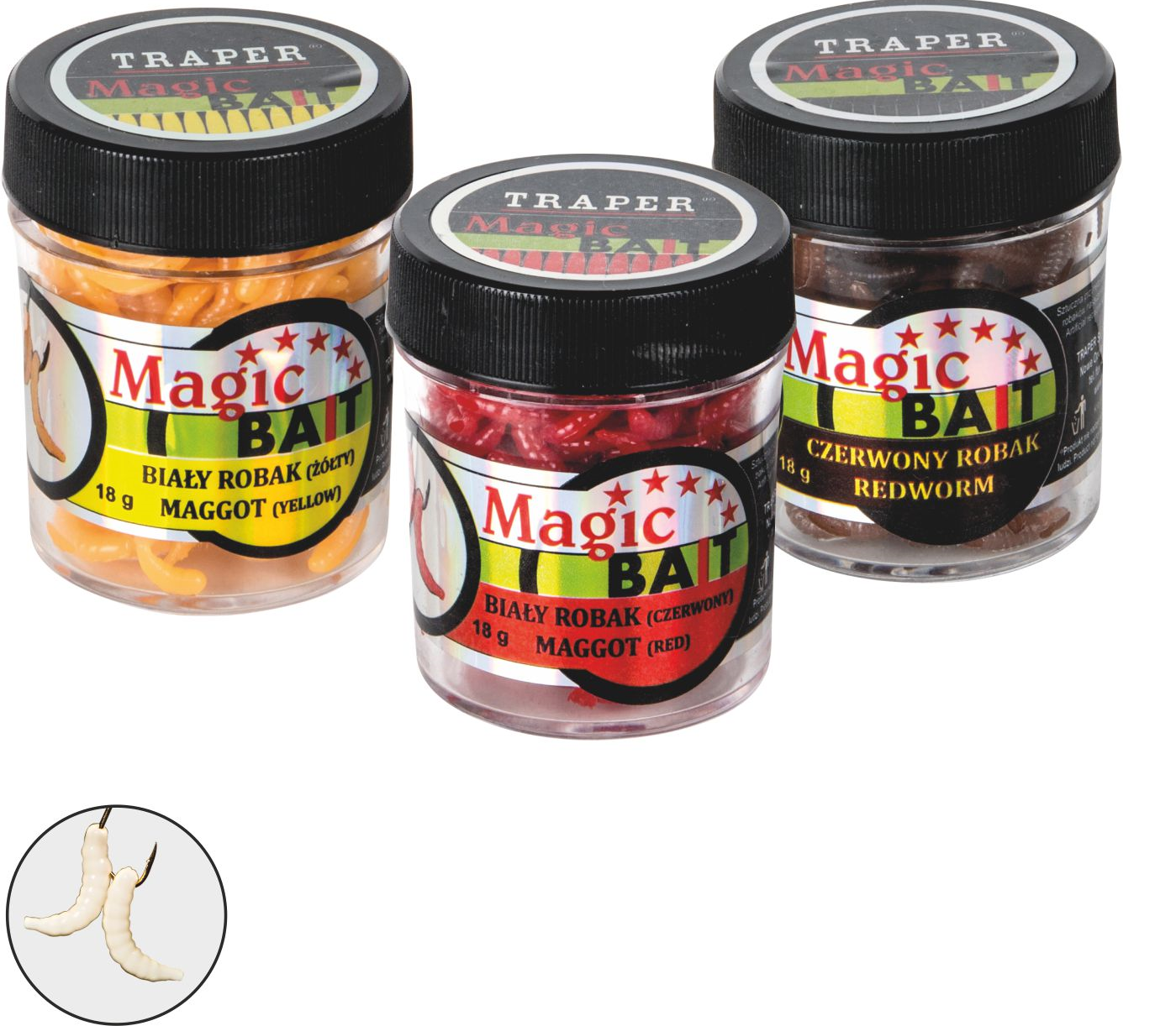 Traper Magic-Bait 18g Maggot 12000 Traper Magic-Bait 18g Maggot 12000