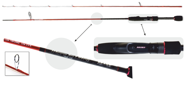 Akara «MICRO JIG Ultra TX-30» SL1004  2.3m / c.w 0,5-6g  rod weight (116g)