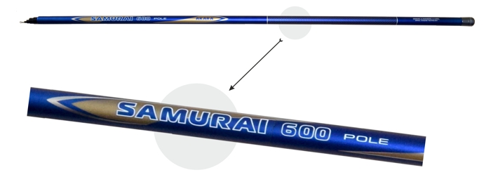 AKARA SAMURAI Pole TX-30 (telesc., 4,00m, carbone, 140 g, test: 10-30 g) w/o guides