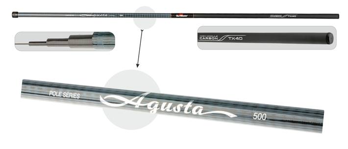 SURF MASTER AGUSTA Pole TX-40 (5,00m, carbon, 185g, test: 10-30g) w/o guides SURF MASTER AGUSTA Pole TX-40 (5,00m, carbon, 185g, test: 10-30g) w/o guides