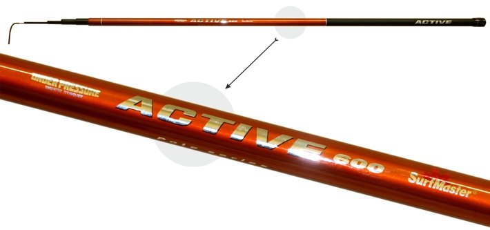 SURF MASTER «ACTIVE Pole TX-20» (telesc., 6,00 m, test: 5-20 g, 311g) w/o guides