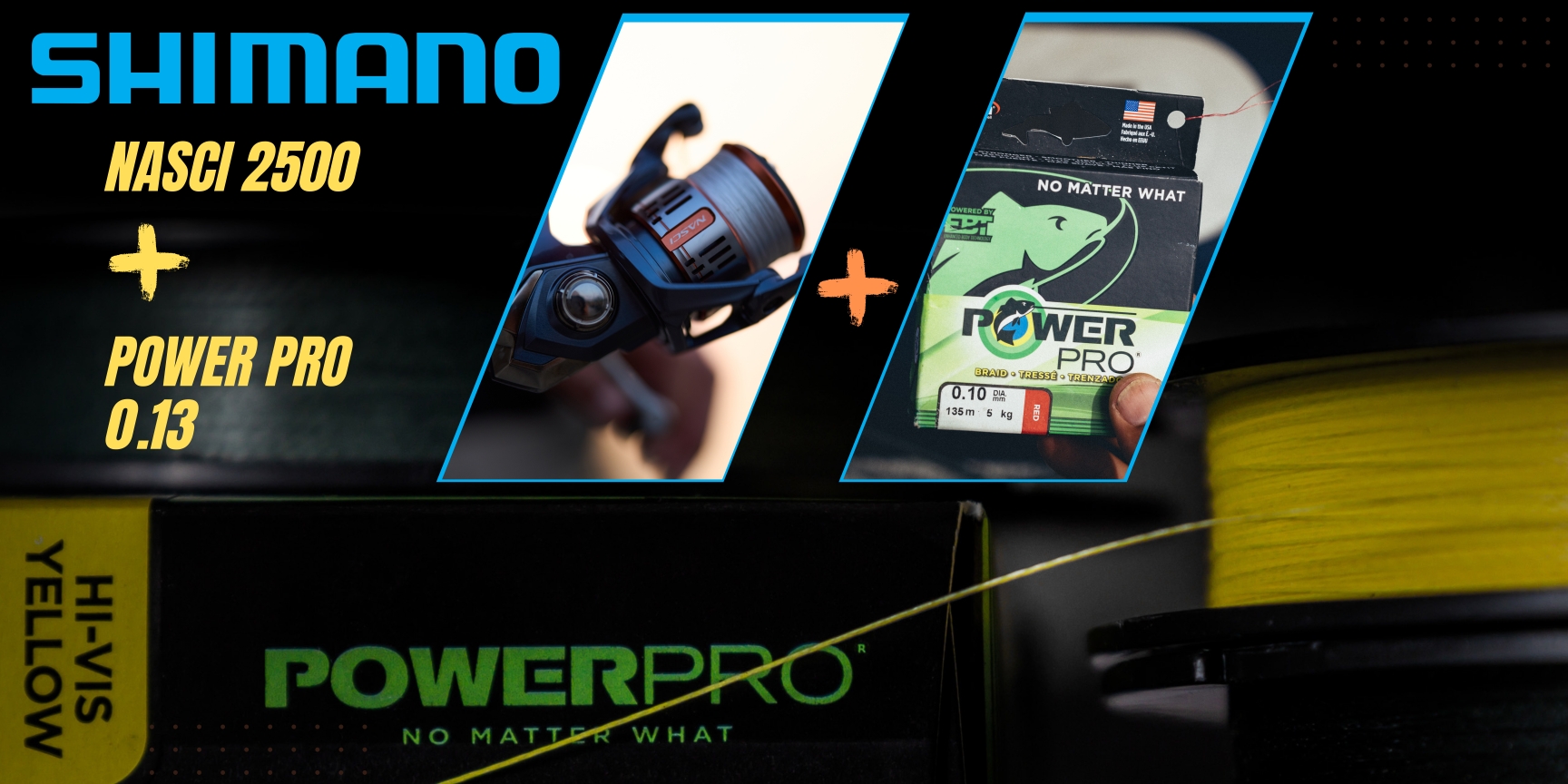 Shimano Nasci 2500 FD + Power PRO moss green 0.13mm 135m/8kg