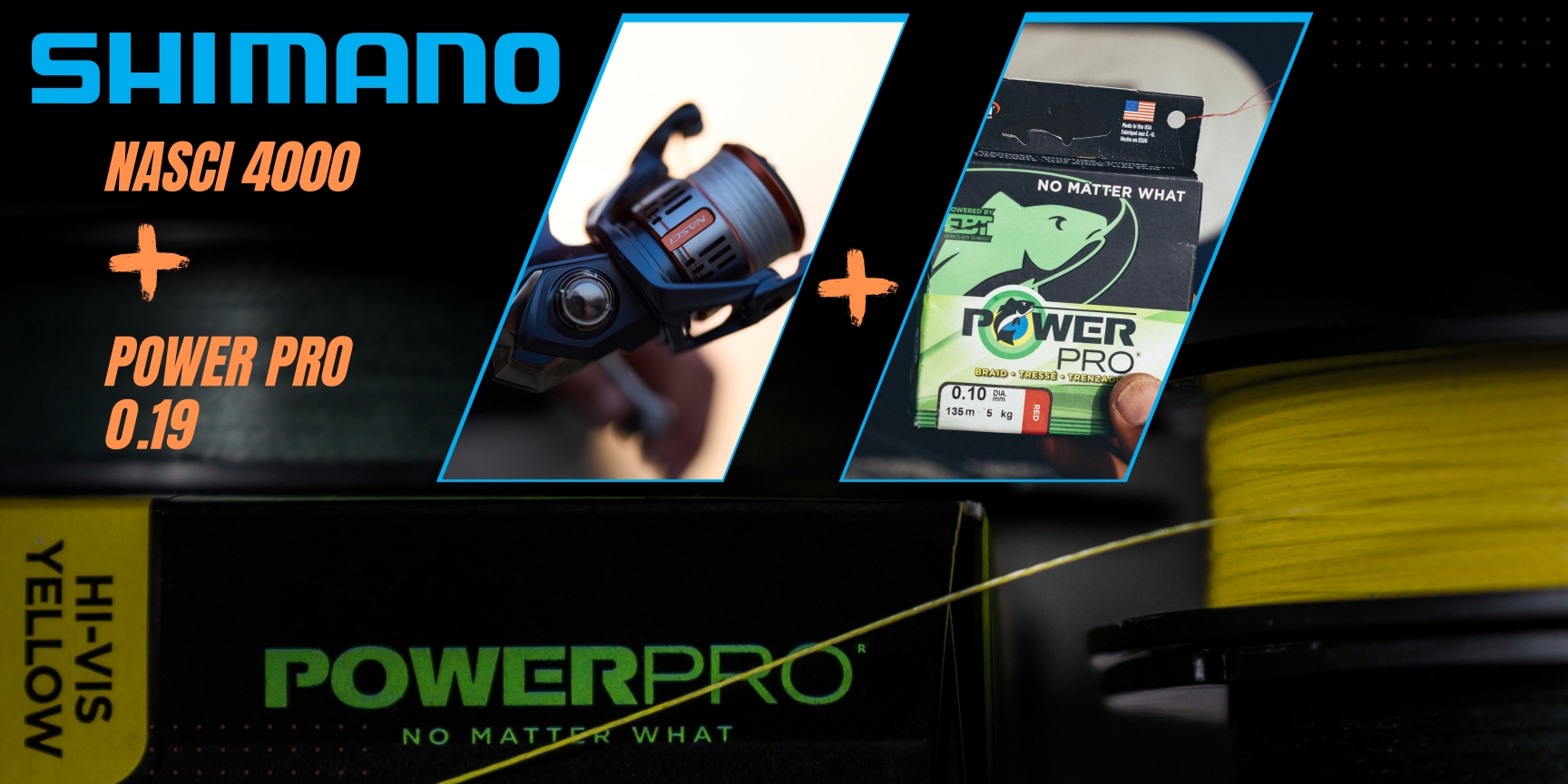 Shimano Nasci 4000 FD + Power PRO moss green 0.19mm 135m/13kg
