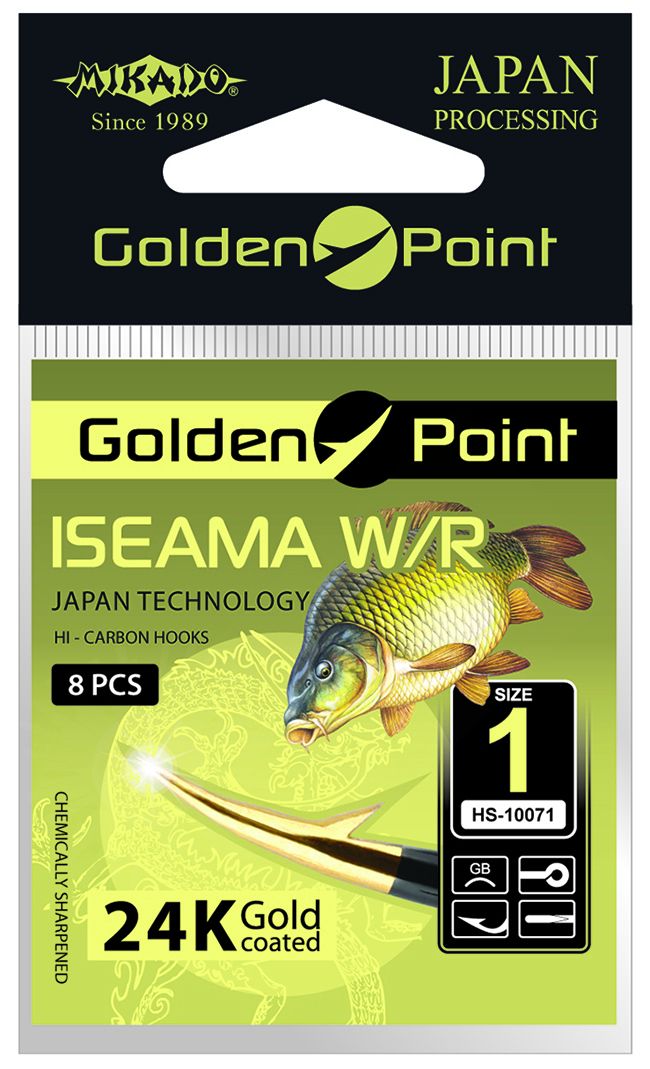 Mikado Hook Golden Point Iseama W/R size 4 9tk