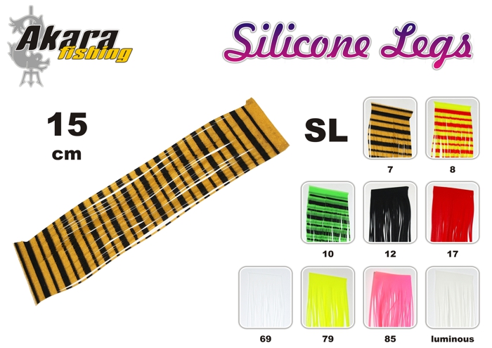 Material for tying flies AKARA Silicone Legs SL (15 cm, color: 7) Material for tying flies AKARA Silicone Legs SL (15 cm, color: 7)