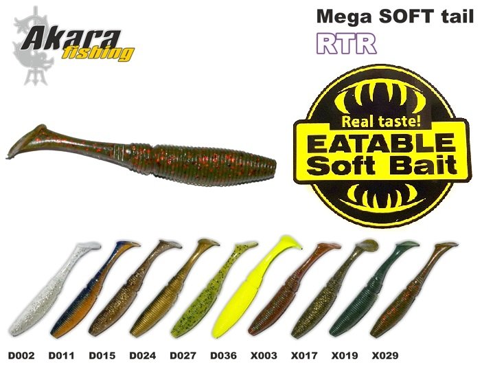 AKARA SOFTTAIL Eatable RTR (85mm, color X019, pack. 10 item)