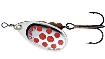Mepps Aglia decorees silver/red nr3 6.5g