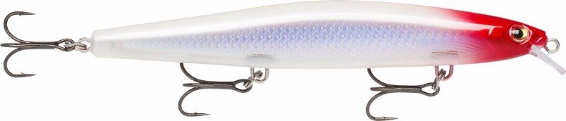 Rapala MaxRap Long Range Minnow Flake Red Head 12cm/20g MXLM12 FRH