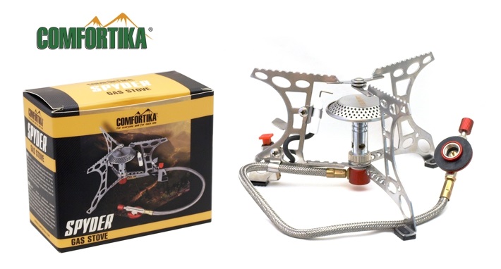 Gas stove COMFORTIKA «SPYDER» (11,5 x 9,5 x 10 cm) GAS-006 Gas stove COMFORTIKA «SPYDER» (11,5 x 9,5 x 10 cm) GAS-006